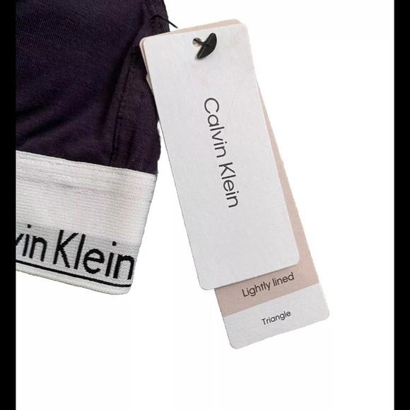 Calvin Klein Bralette Small Lot Of 3 Bras Wirefree Triangle Lightly Lined NWT - Picture 3 of 8